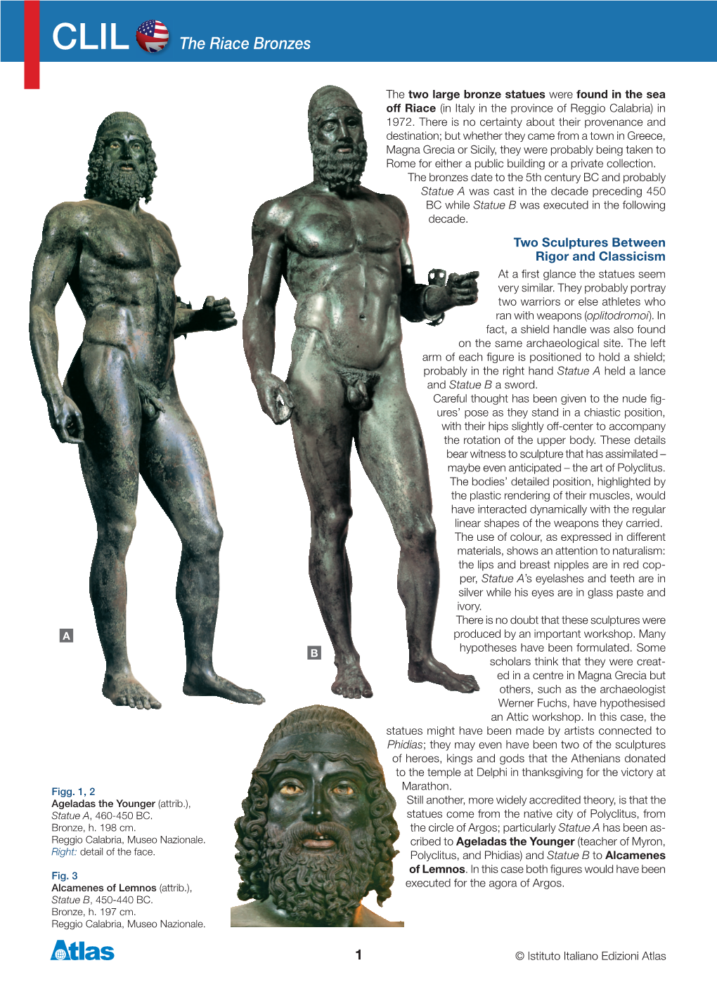 CLIL the Riace Bronzes