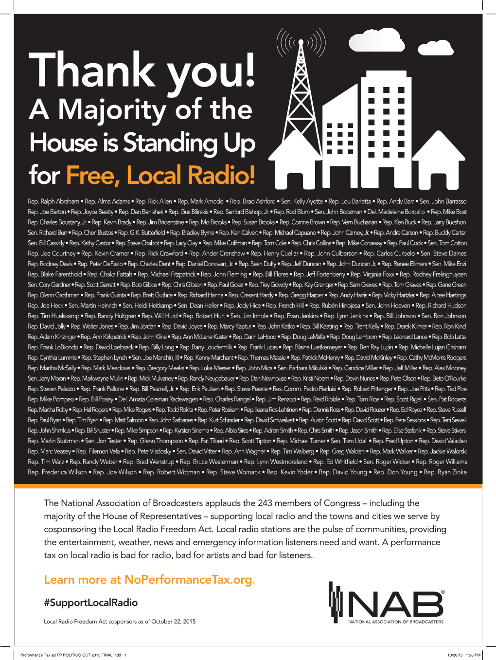 Proformance Tax Ad FP POLITICO OCT 2015 FINAL.Indd 1 10/26/15 1:26 PM