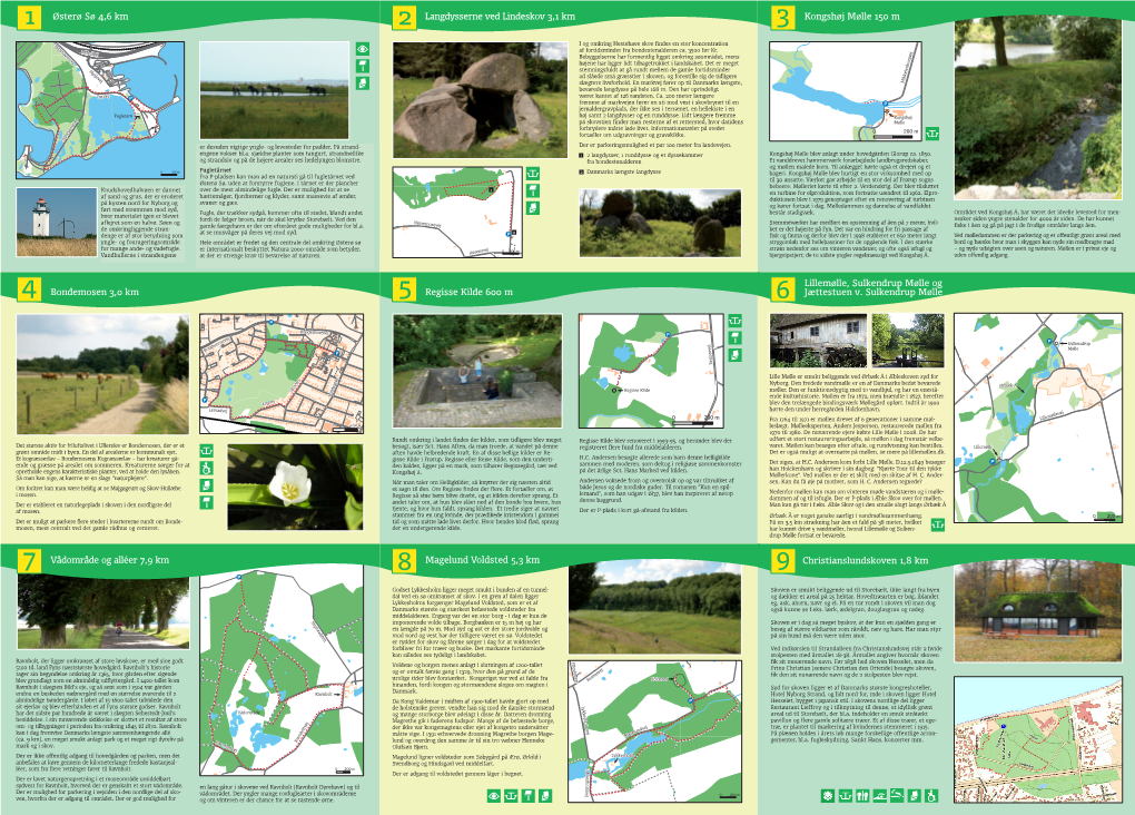 Langdysserne Ved Lindeskov 3,1 Km Kongshøj Mølle 150 M 1 Østerø Sø 2 Langdysserne Ved Lindeskov 3 Kongshøj Mølle