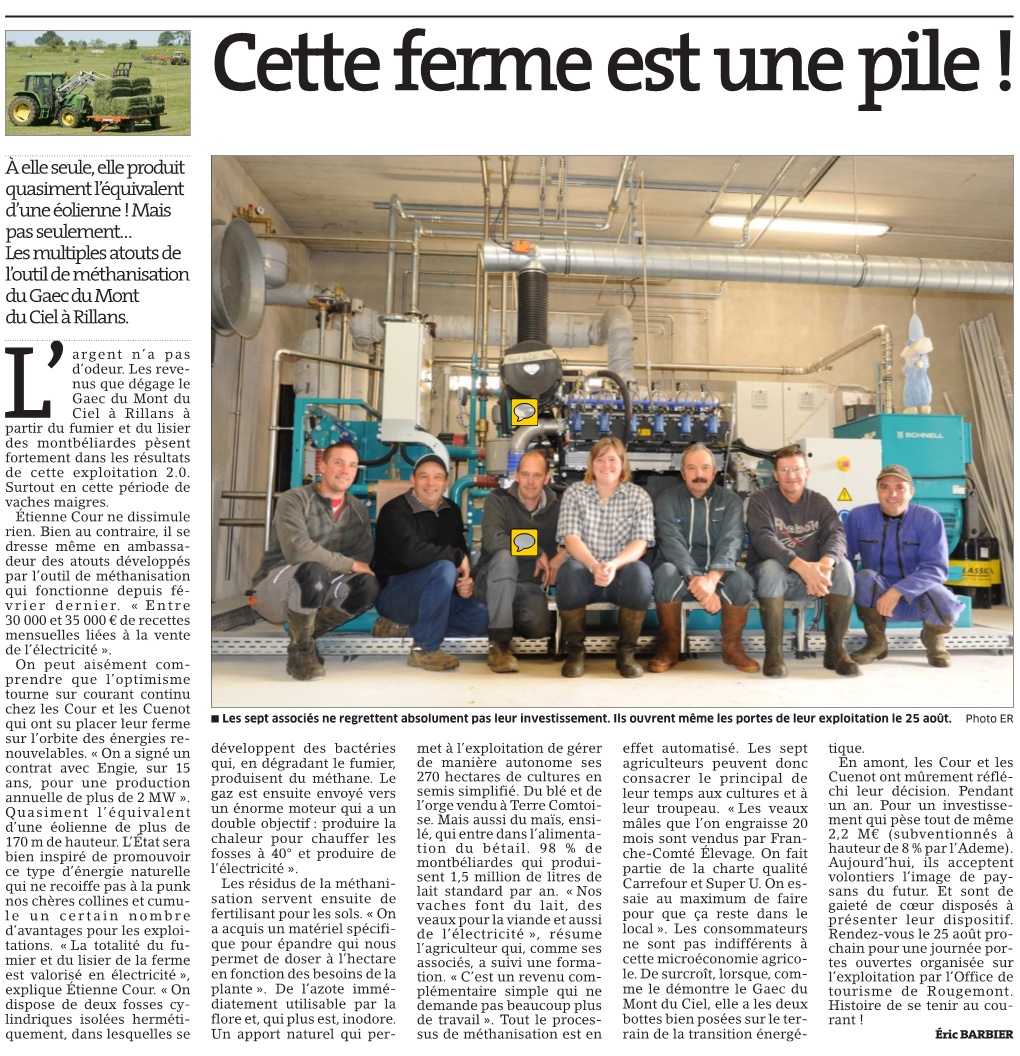 Cette Ferme Est Une Pile ! Anteuil Repas PONTARLIER Dimanche 28 Août, À 12 H, Salle De La Communication