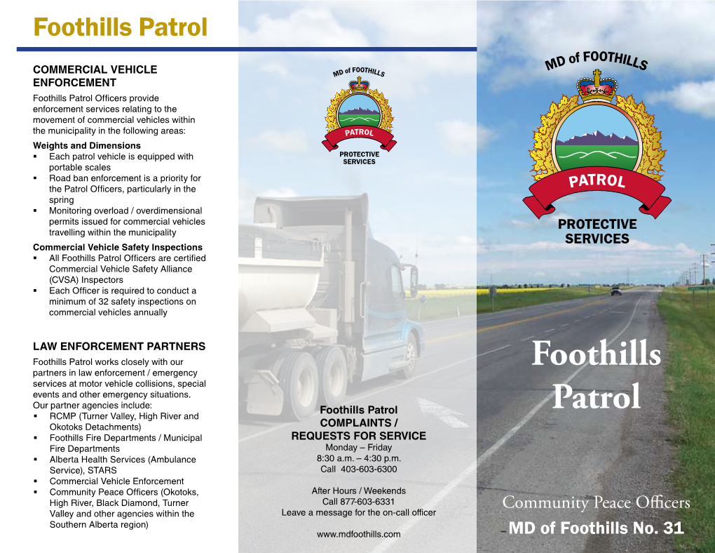 Foothills Patrol