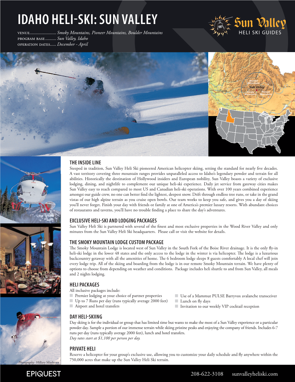 Idaho Heli-Ski: Sun Valley Venue