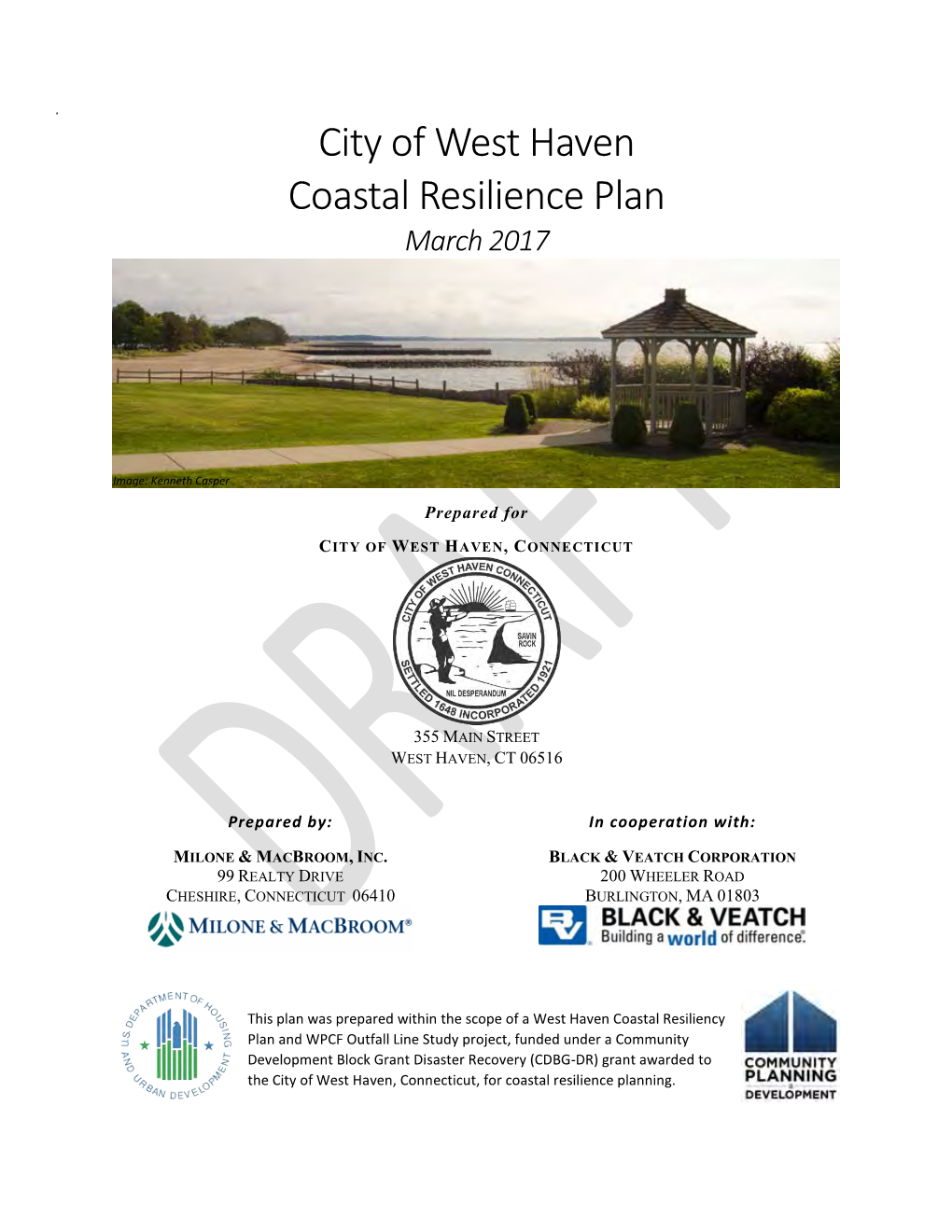 City of West Haven Coastal Resilience Plan March 2017
