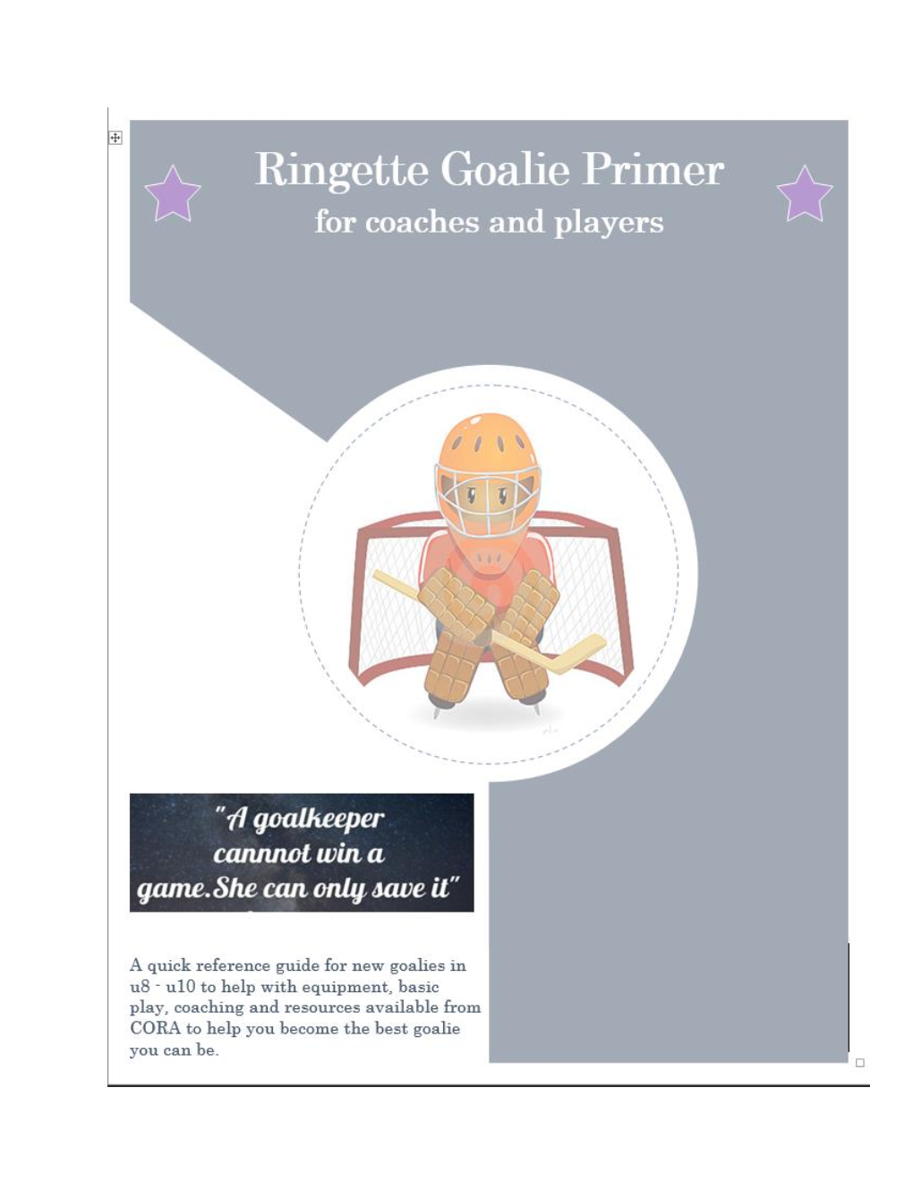 Goalie Introduction