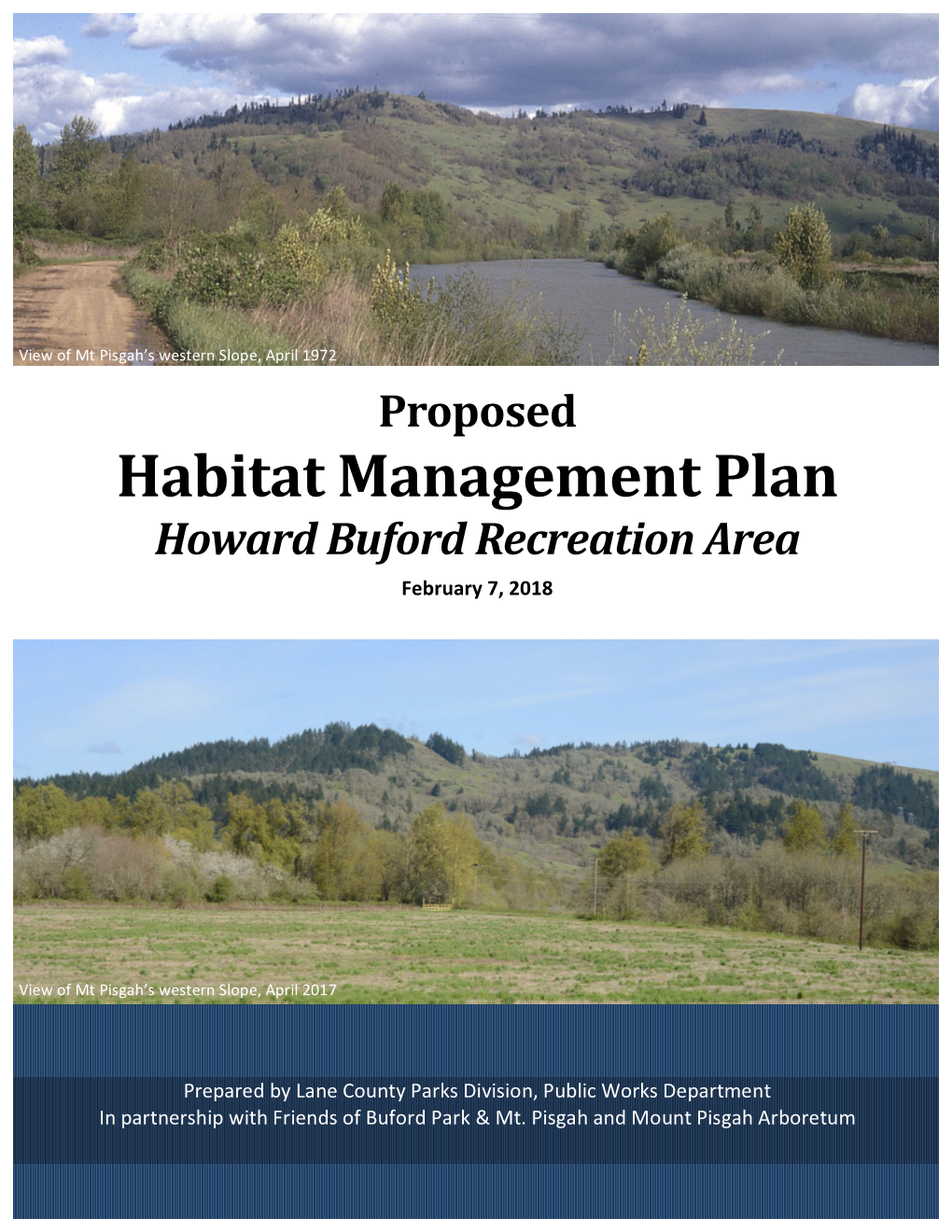 Habitat Management Plan Howard Buford Recreation Area February 7, 2018