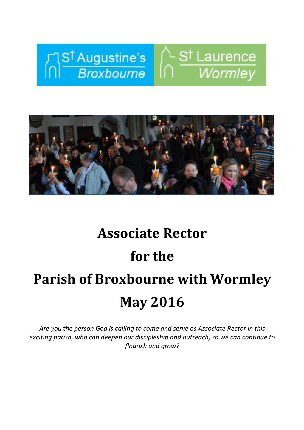 Associate Rector for the Parish of Broxbourne with Wormley May 2016