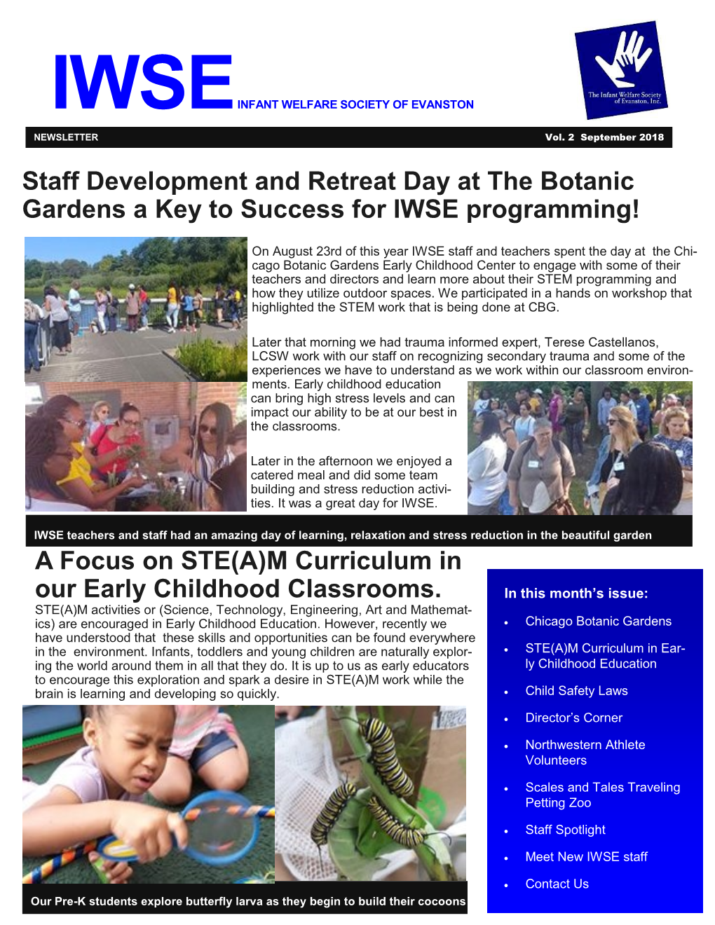 Please Click Here to Download the September 2018 Newsletter