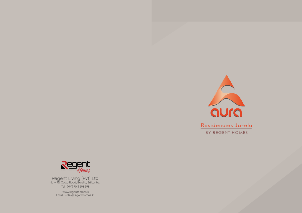 Aura Residencies Ja Ela Brochure