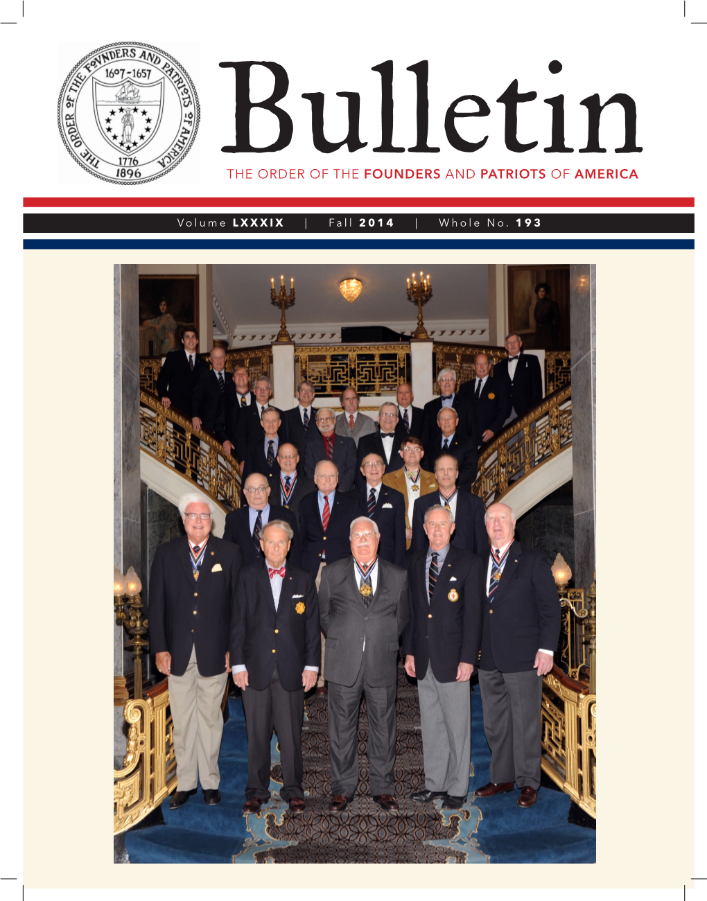 Bulletinthe Order of the Founders and Patriots of America