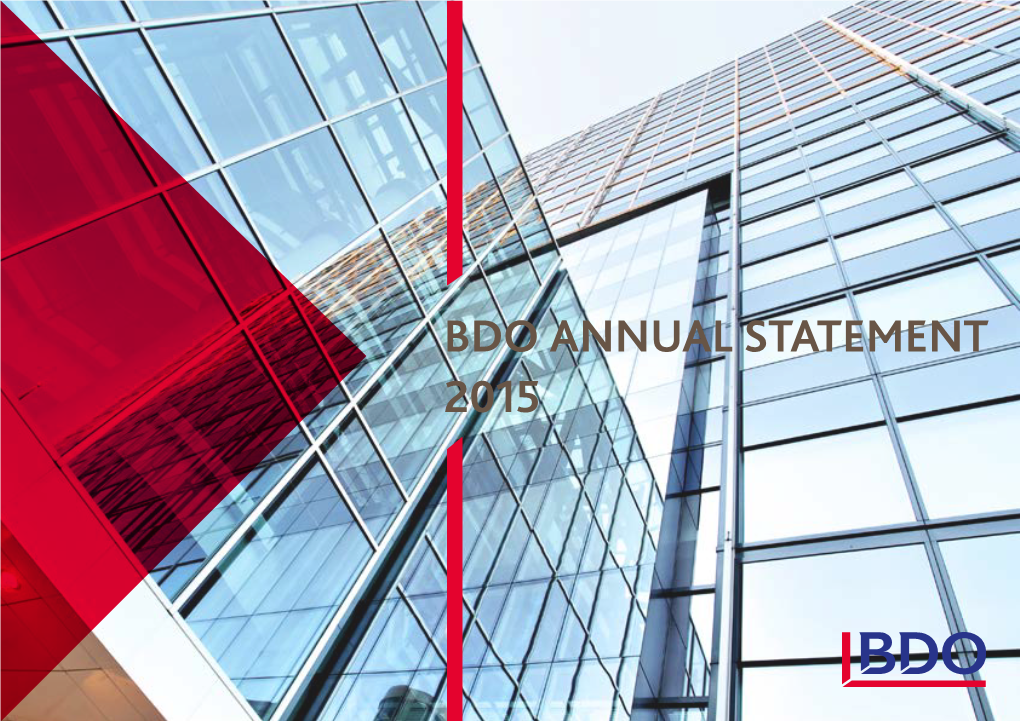 Bdo Annual Statement 2015