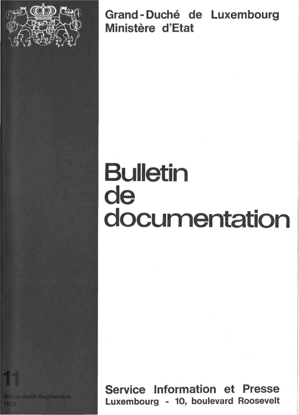 Bulletin De Documentation