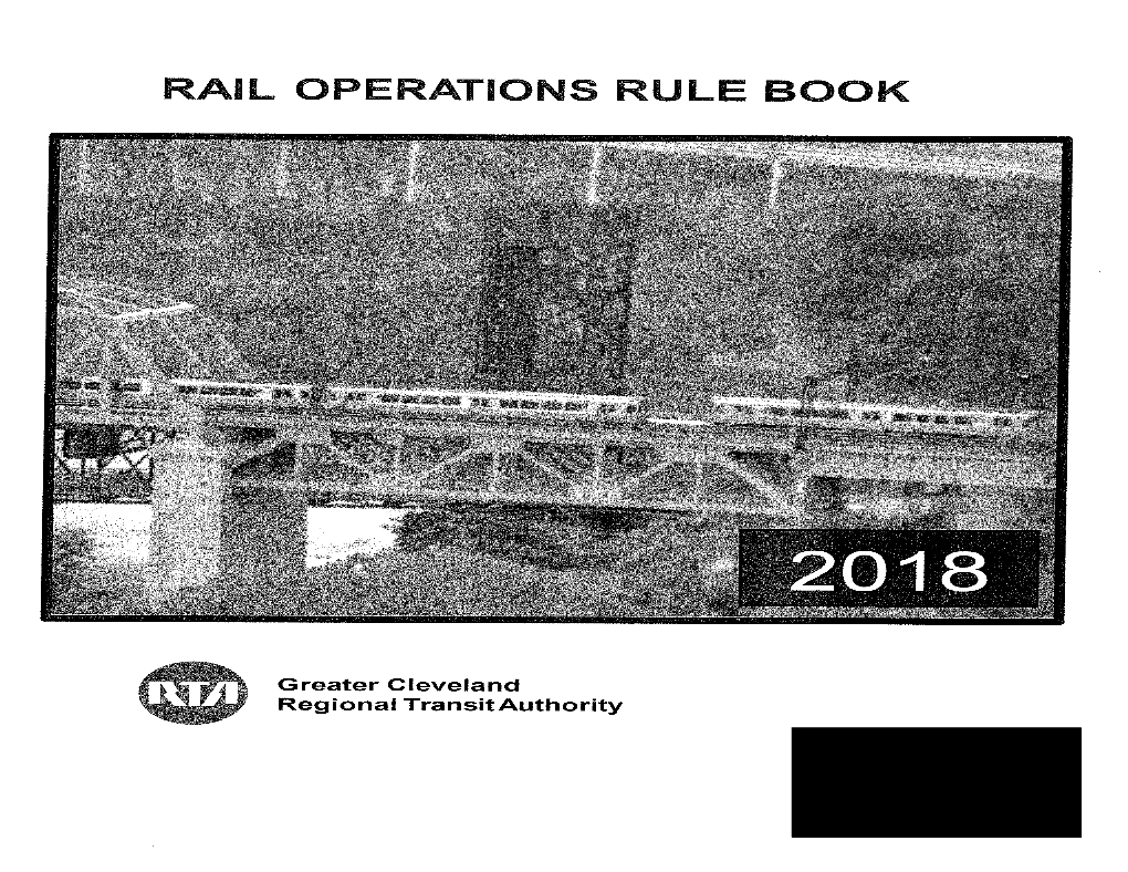 Rail Operations Rule Book