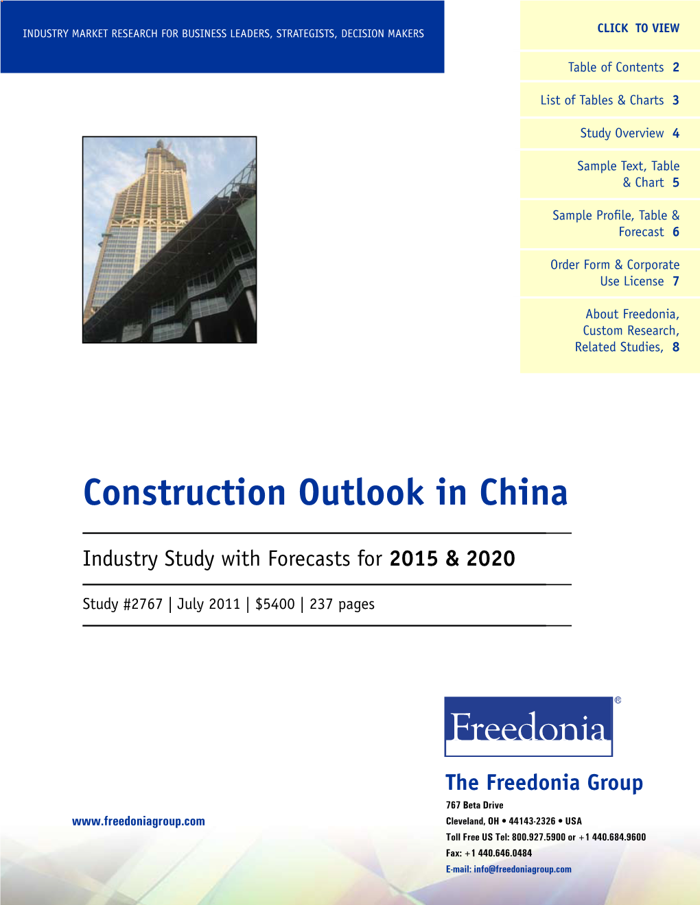 Construction Outlook in China