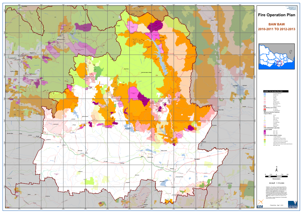 Fire Operation Plan S a R W VE P 2009 I F O R I C S S I TT N R a H T W E E R R E D C K R B Licola E B CREE E K K 2009