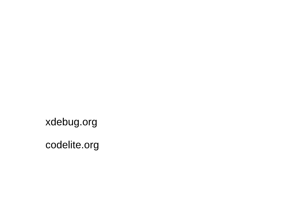 Xdebug.Org Codelite.Org