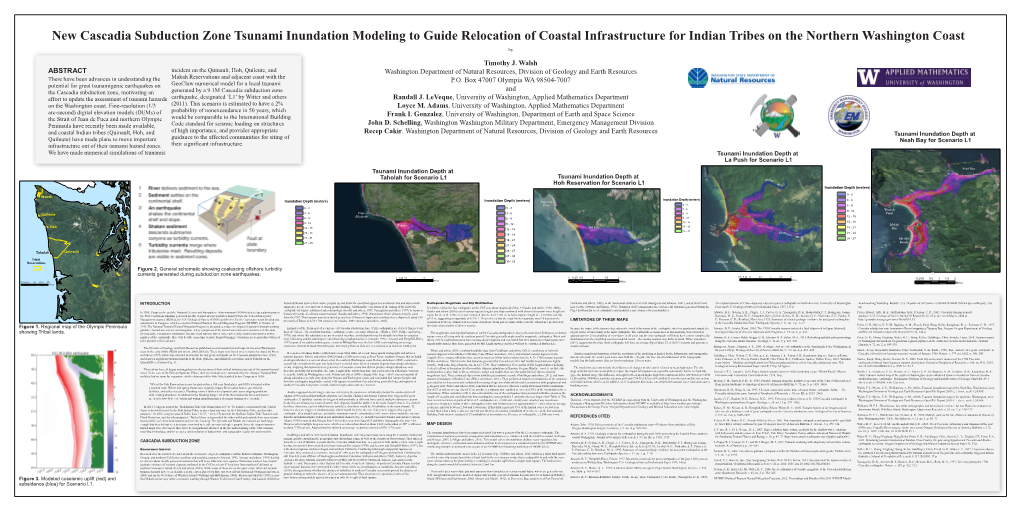 New Cascadia Subduction Zone Tsunami Inundation Modeling to Guide Relocation of Coastal Infrastructure for Indian Tribes on the Northern Washington Coast By