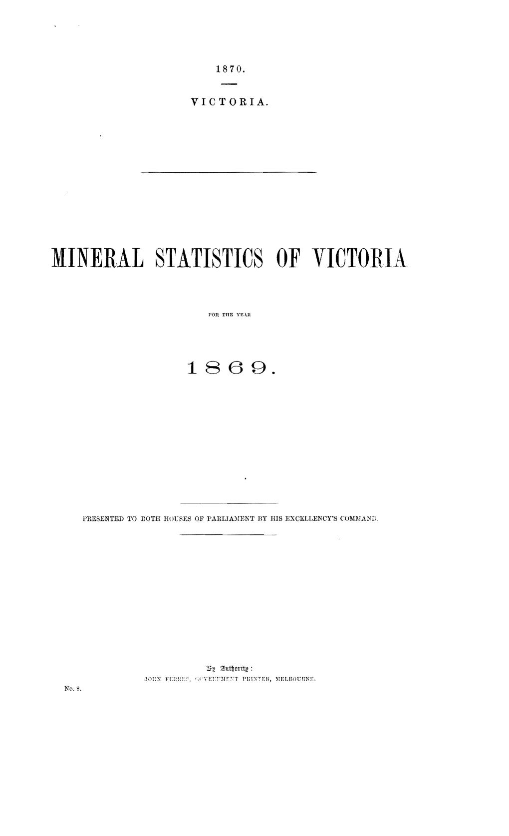 Mineral Statistics of Victorii A