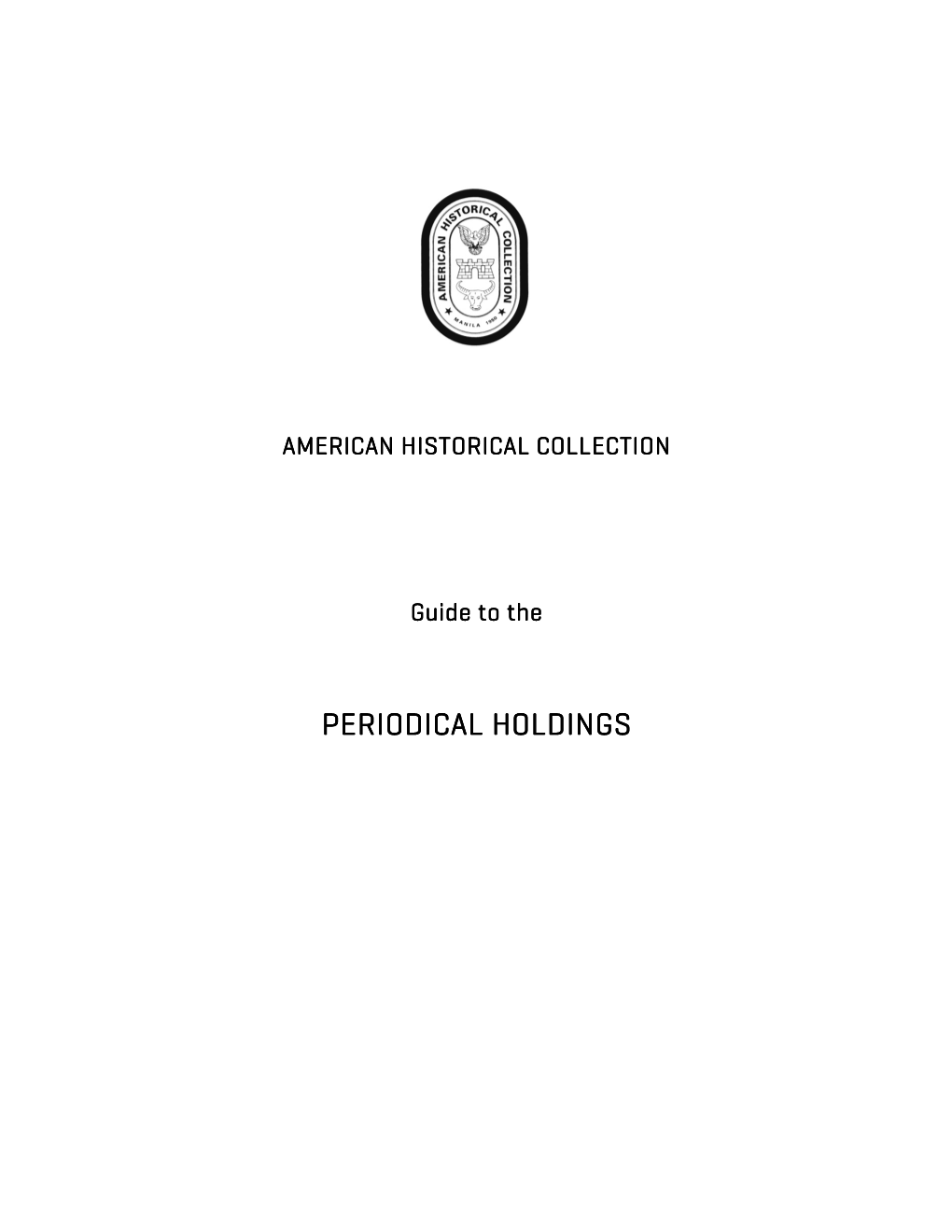 Guide to Periodical Collection