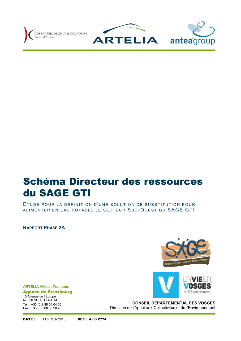 Schéma Directeur Des Ressources Du SAGE GTI