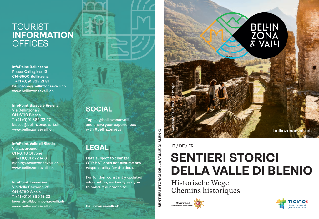 Sentieri Storici Della Valle Di Blenio