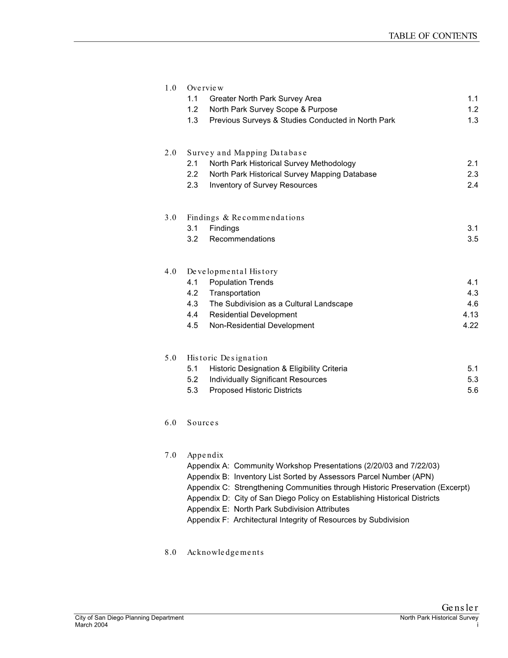 0 Table of Contents