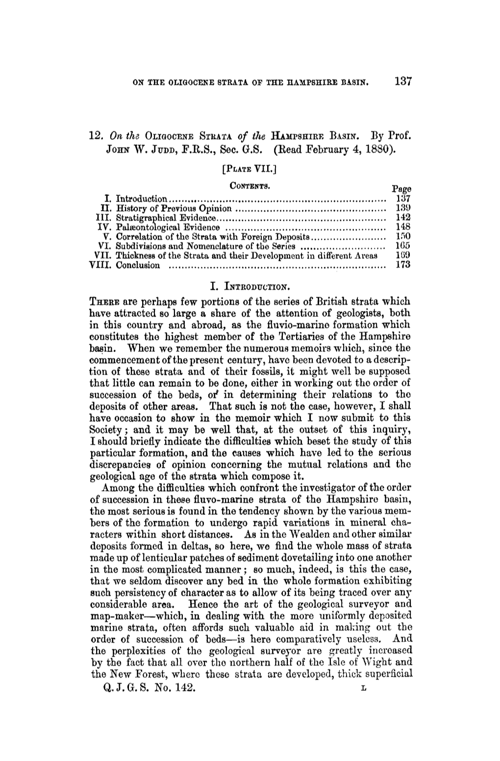 A~[PSIIIRE BASIN. by Prof. Jom~ W. Jud~), FRS, Sec. GS