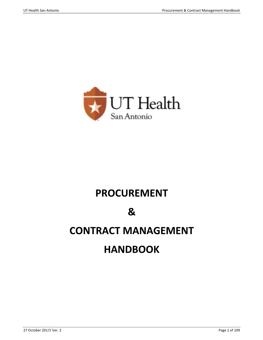 Procurement & Contract Management Handbook