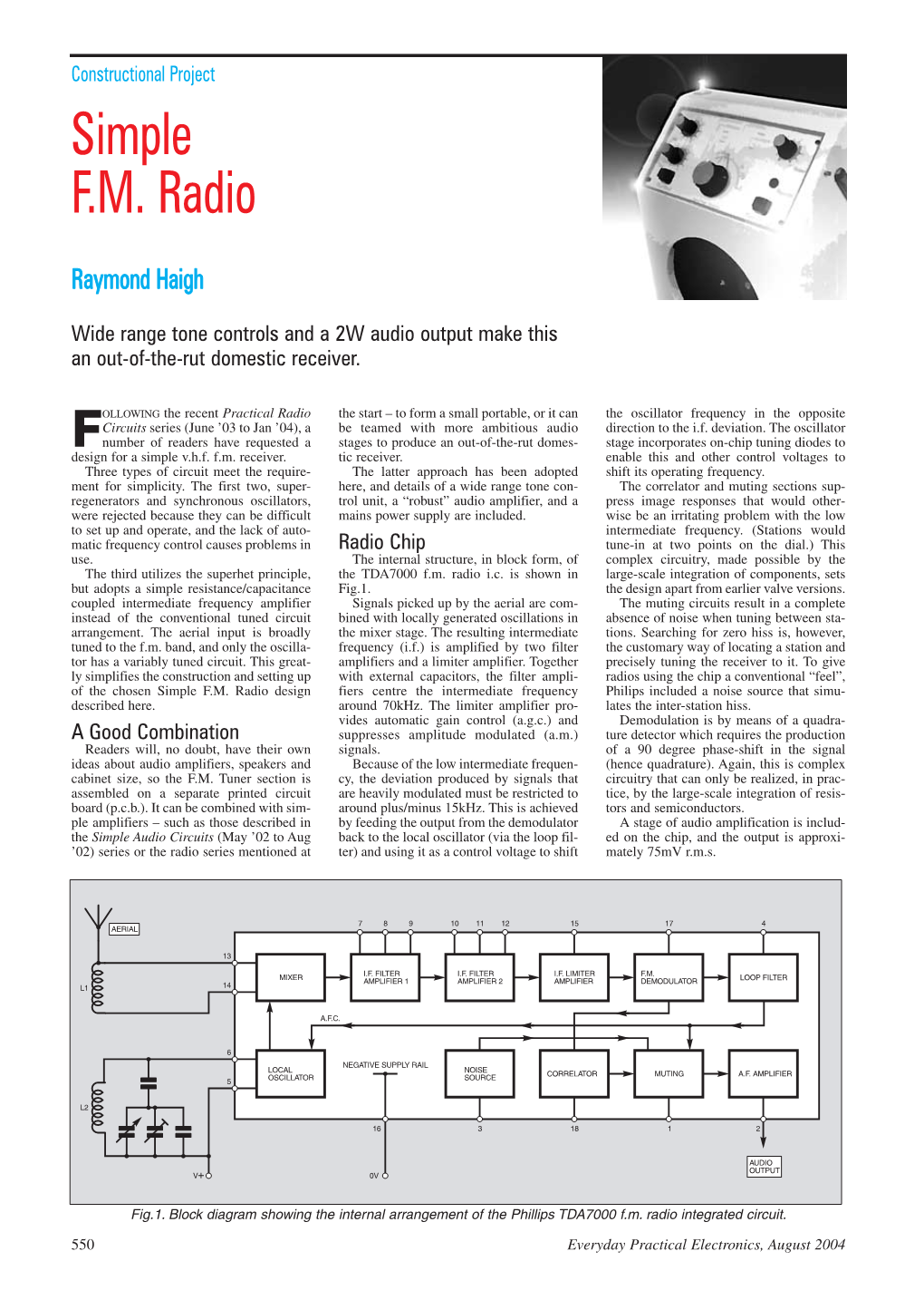 Simple F.M. Radio