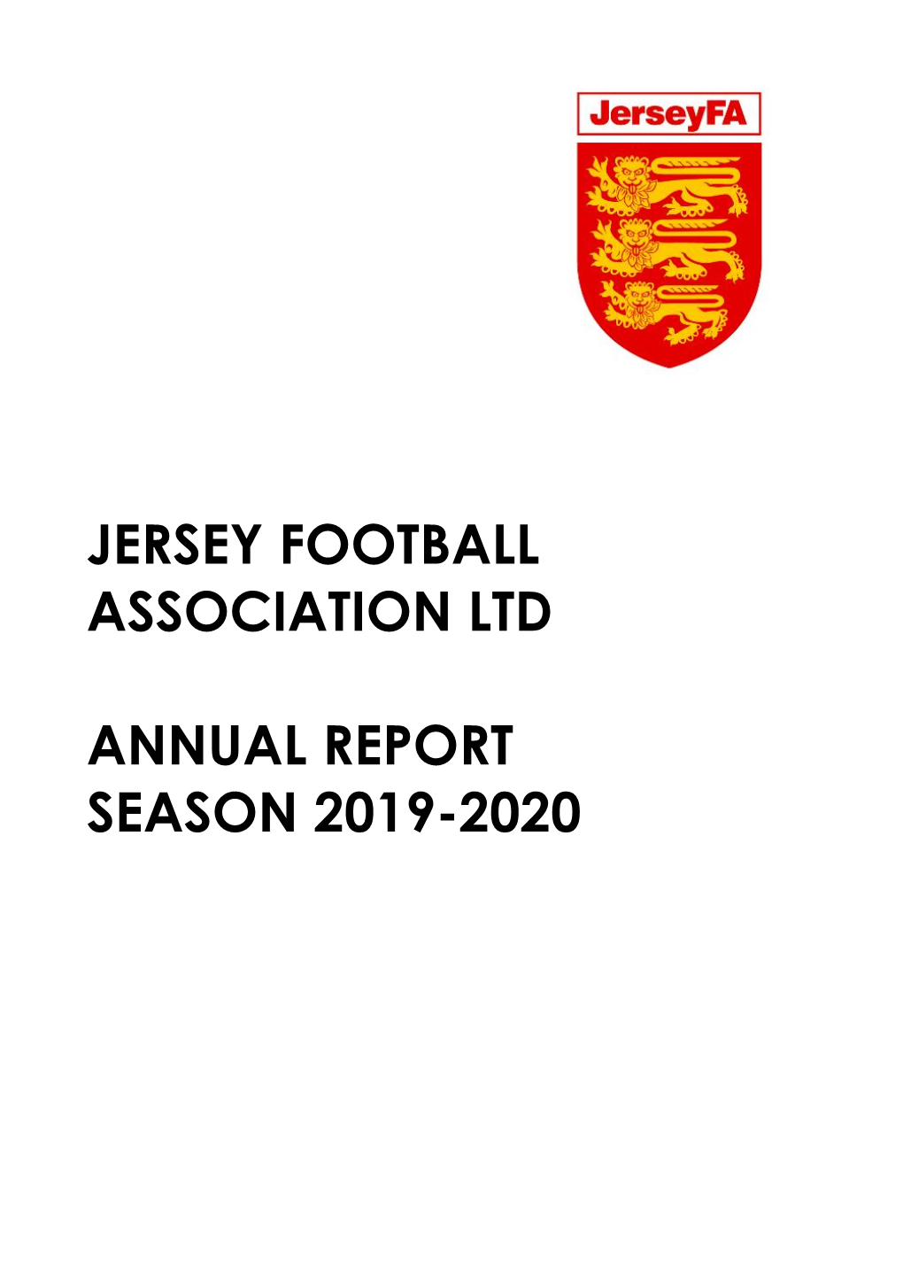 Jersey Football Association Ltd Annual Report Season