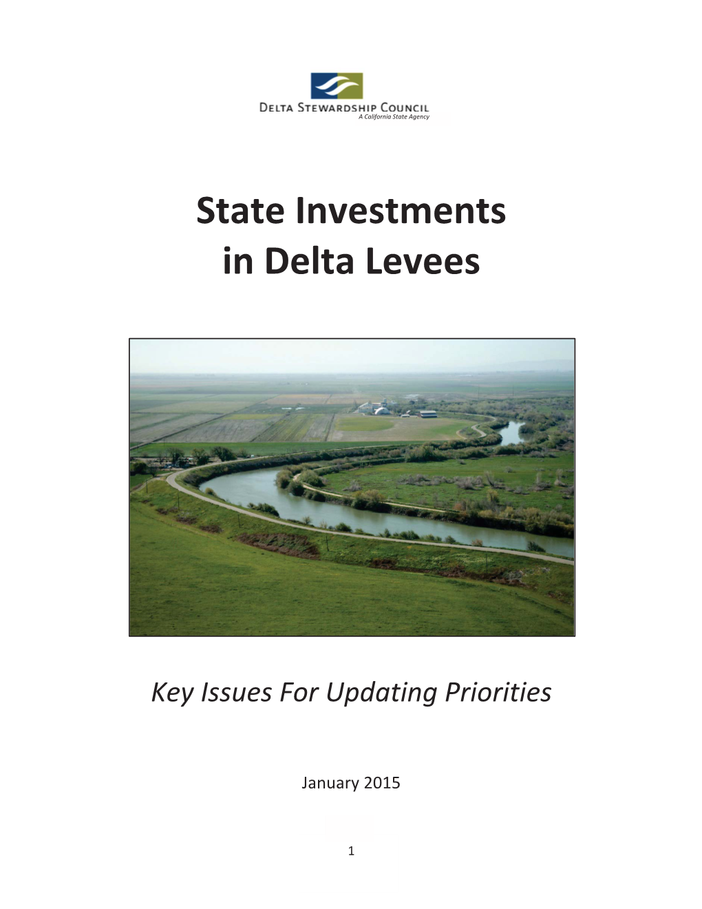 State Investments in Delta Levees