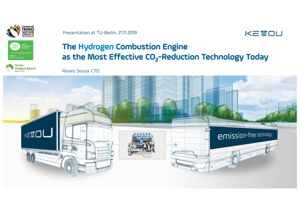 The Hydrogen Combustion Engine As the Most Effective CO