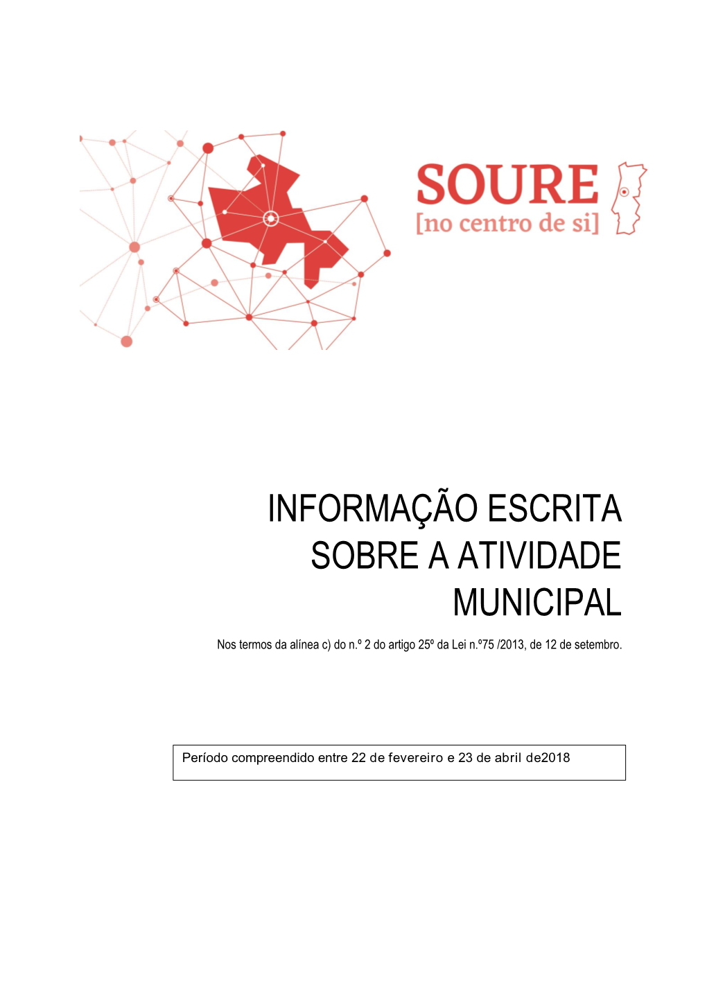 Informação Escrita Sobre a Atividade Municipal