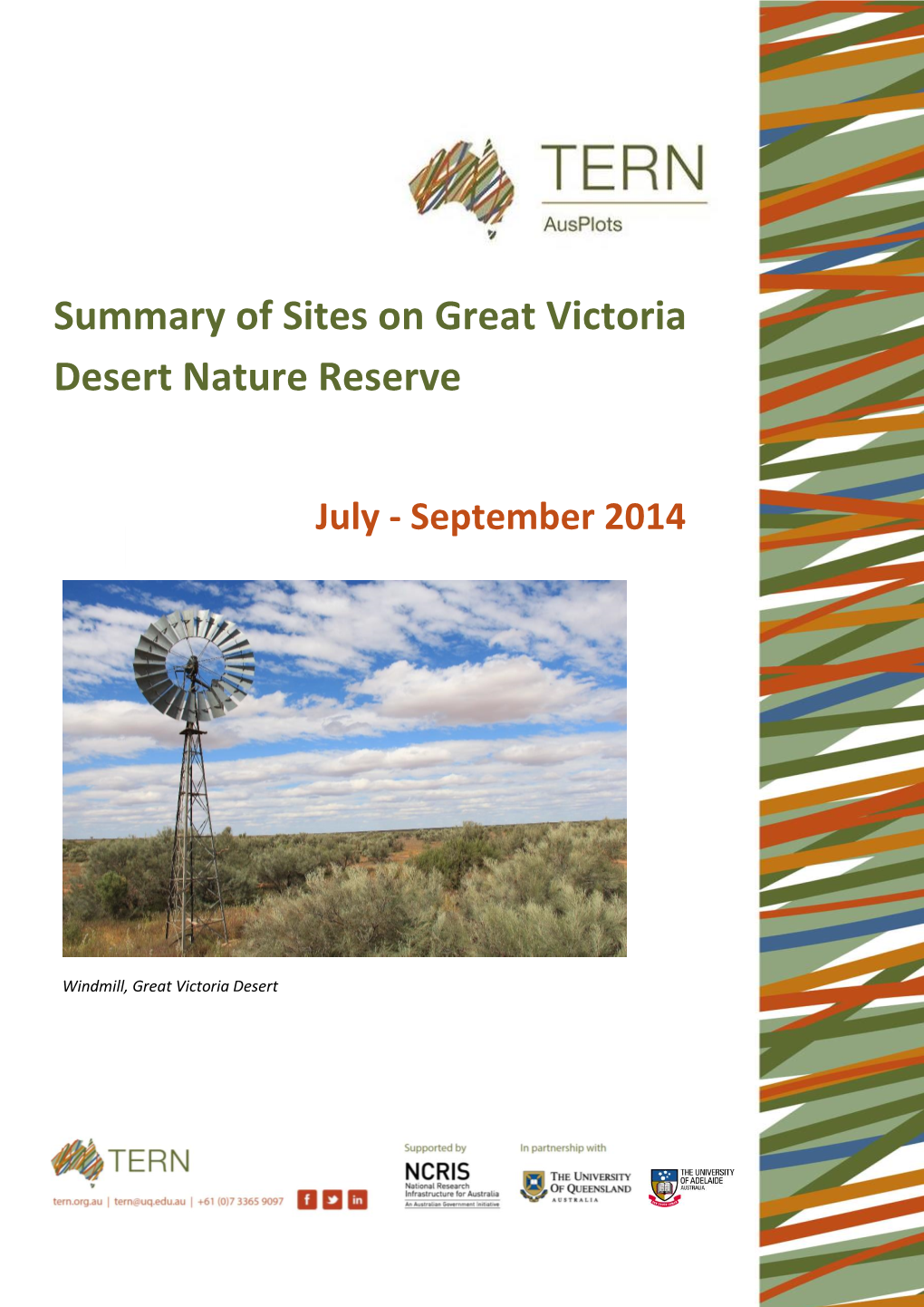 Summary of Sites on Great Victoria Desert Nature Reserve