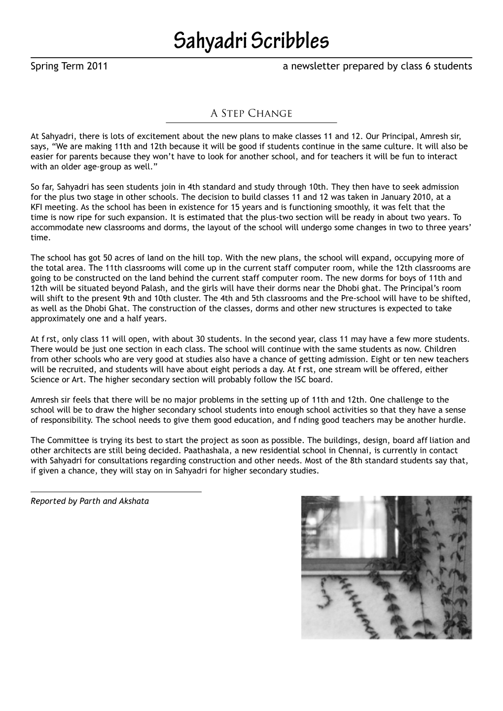 Newsletter Spring 2010