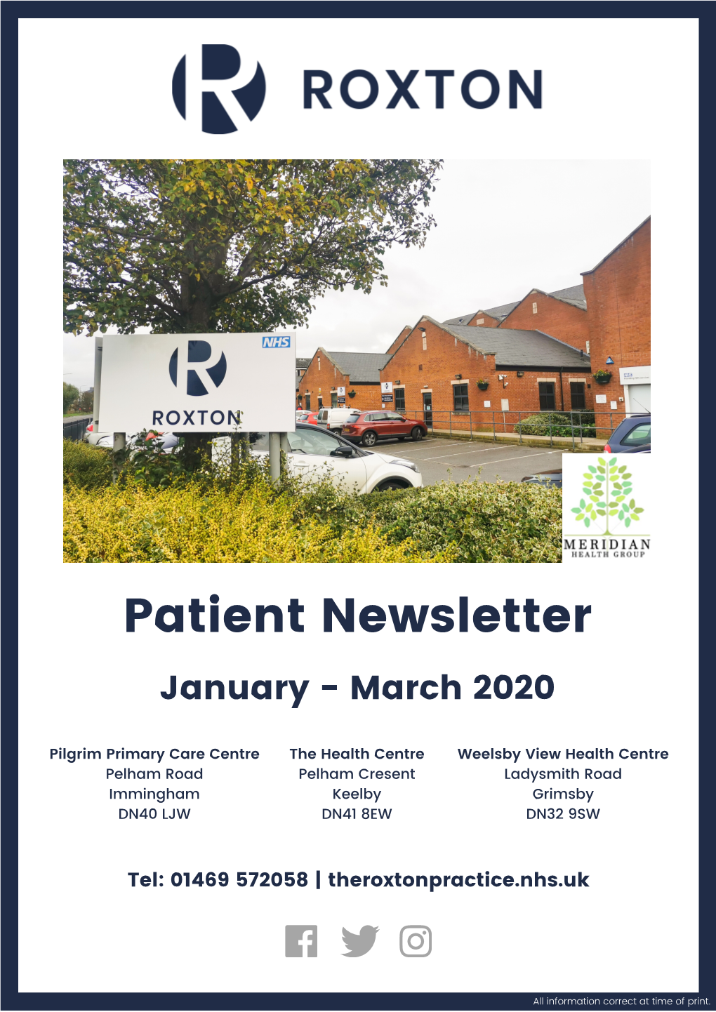 Patient Newsletter January - March 2020