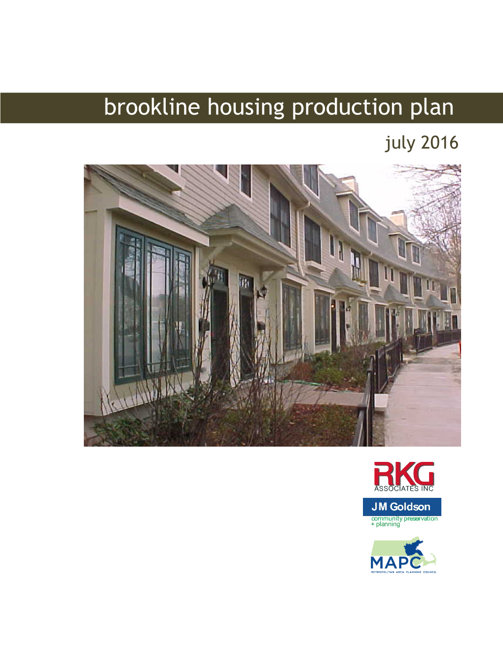 Brookline Housing Production Plan