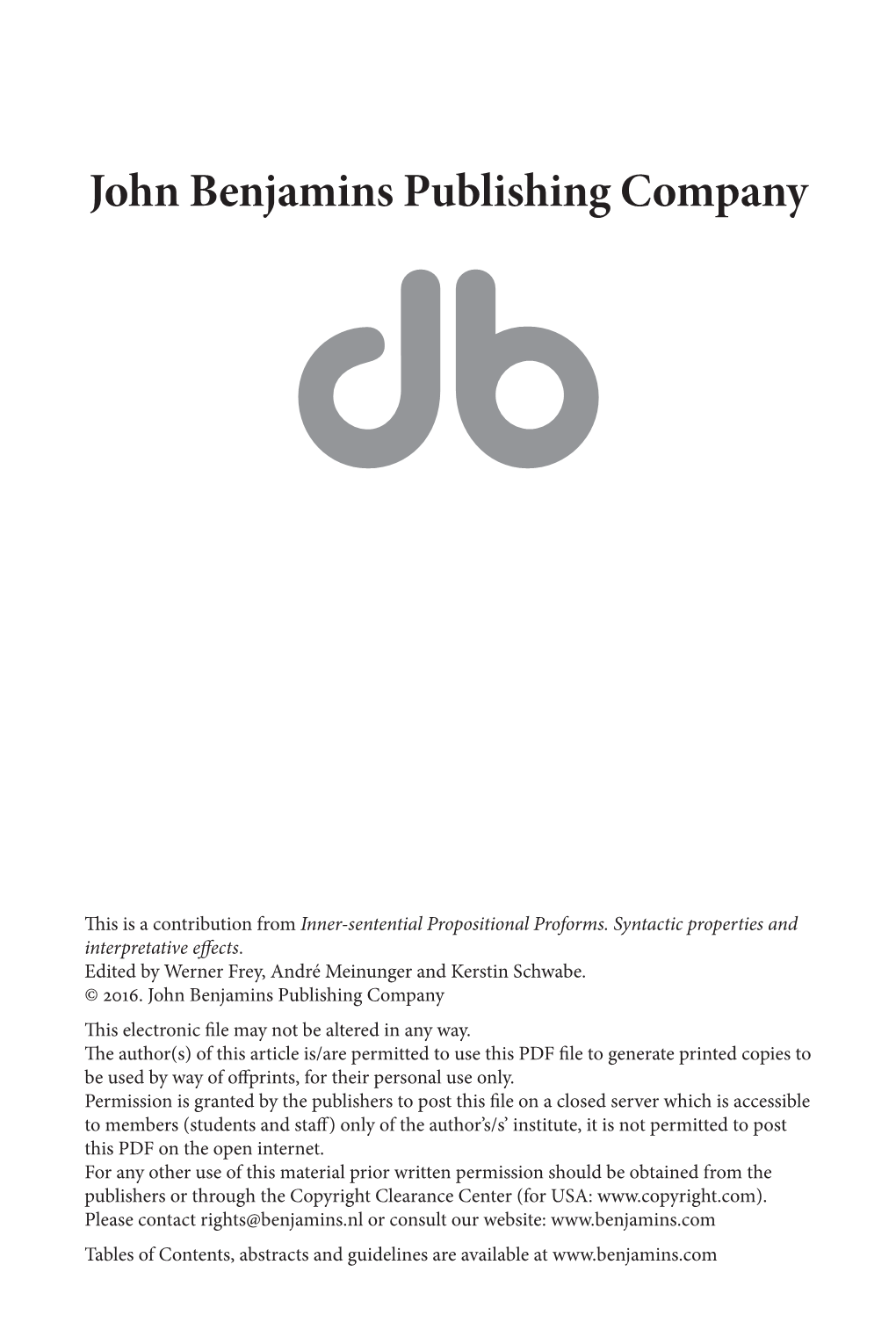 On Properties Differentiating Constructions with Inner-Sentential Pro-Forms for Clauses*