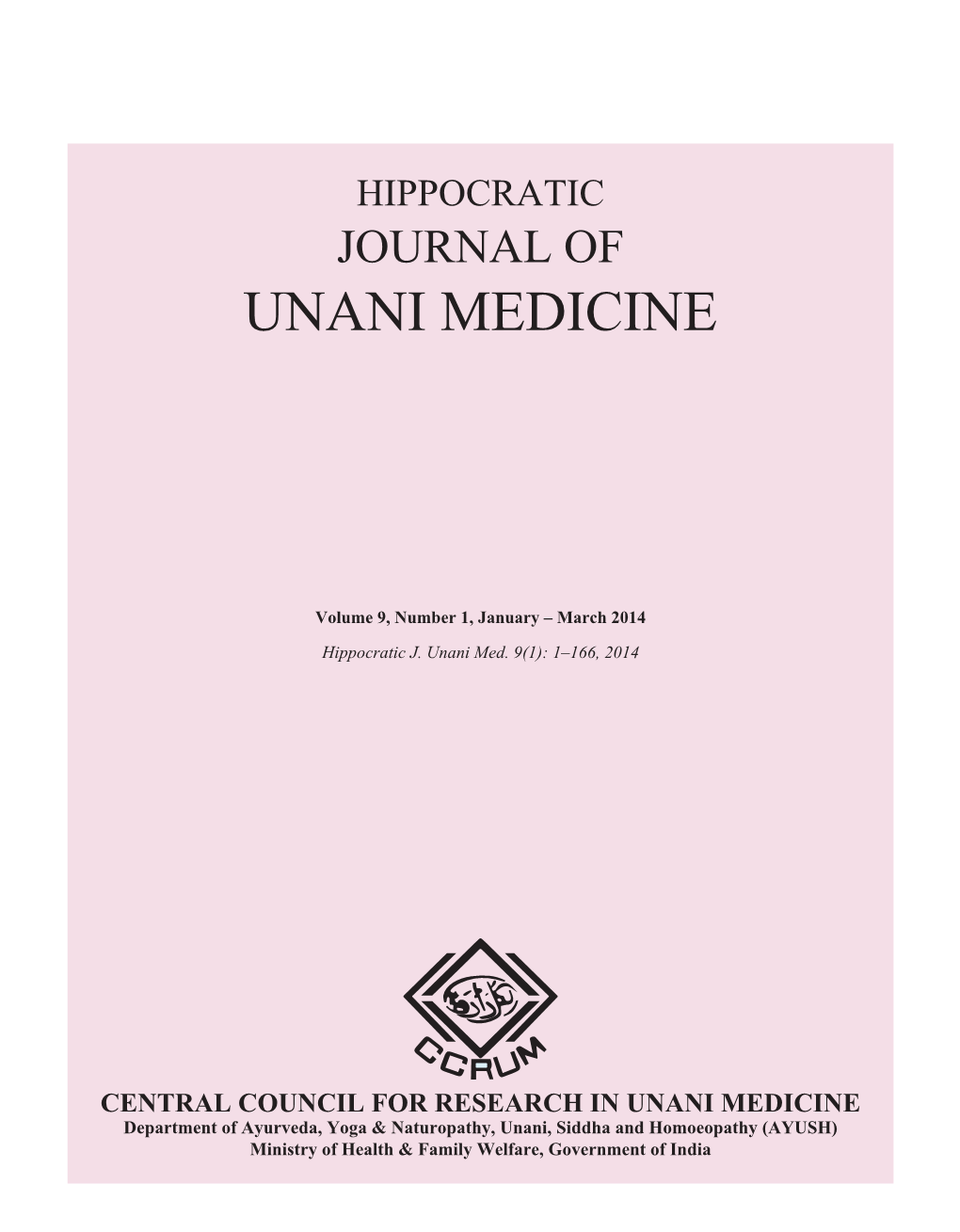 Hippocratic Journal of Unani Medicine