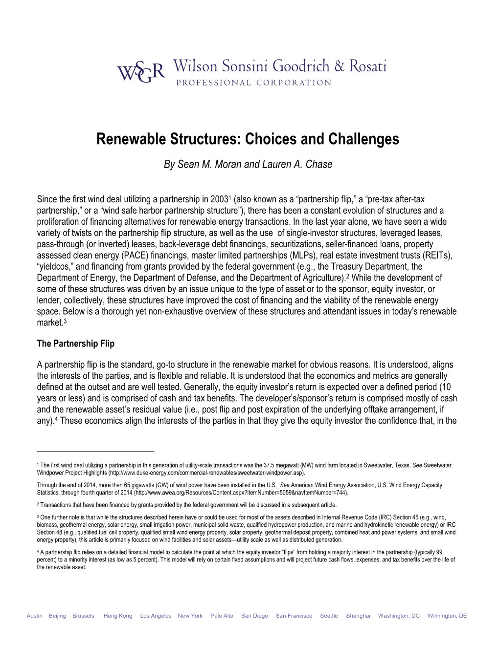 Renewable Structures: Choices and Challenges by Sean M