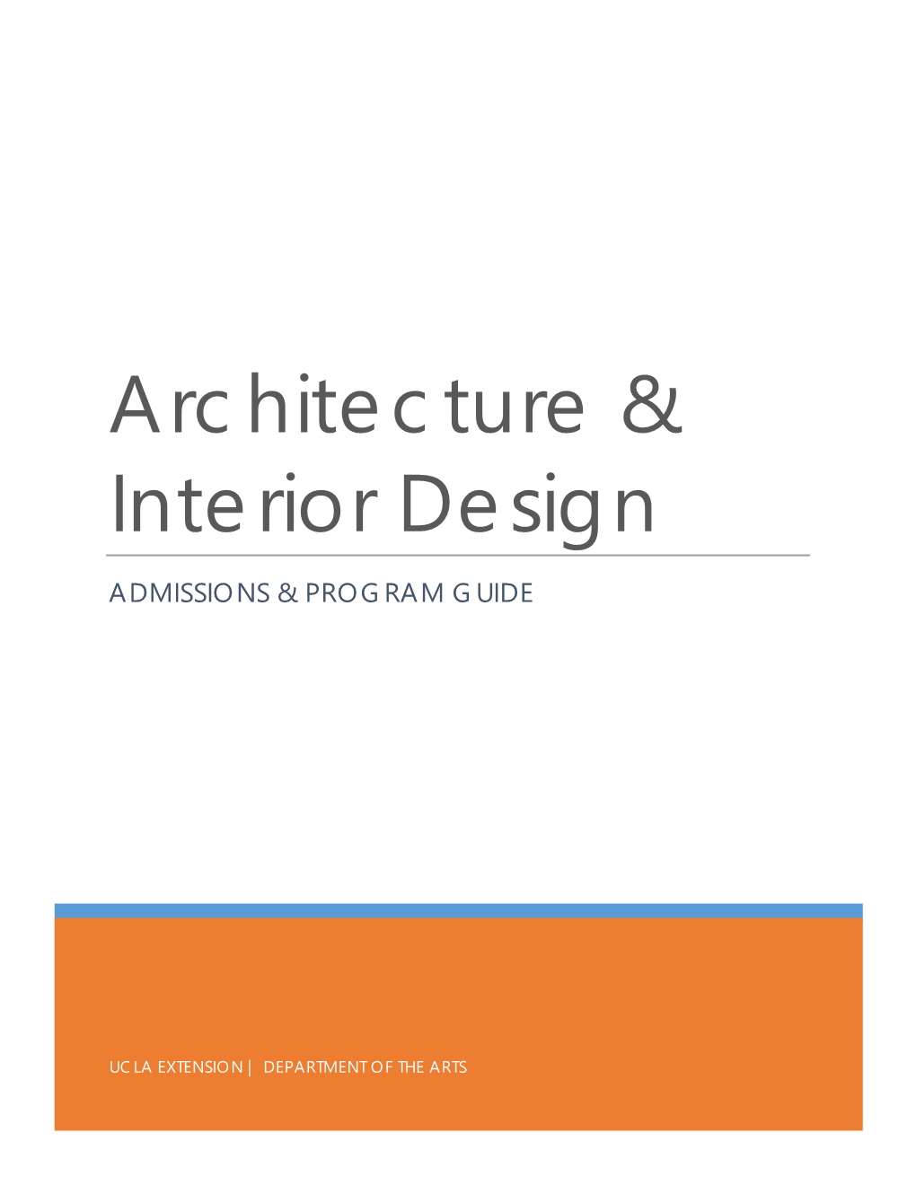 Architecture & Interior Design