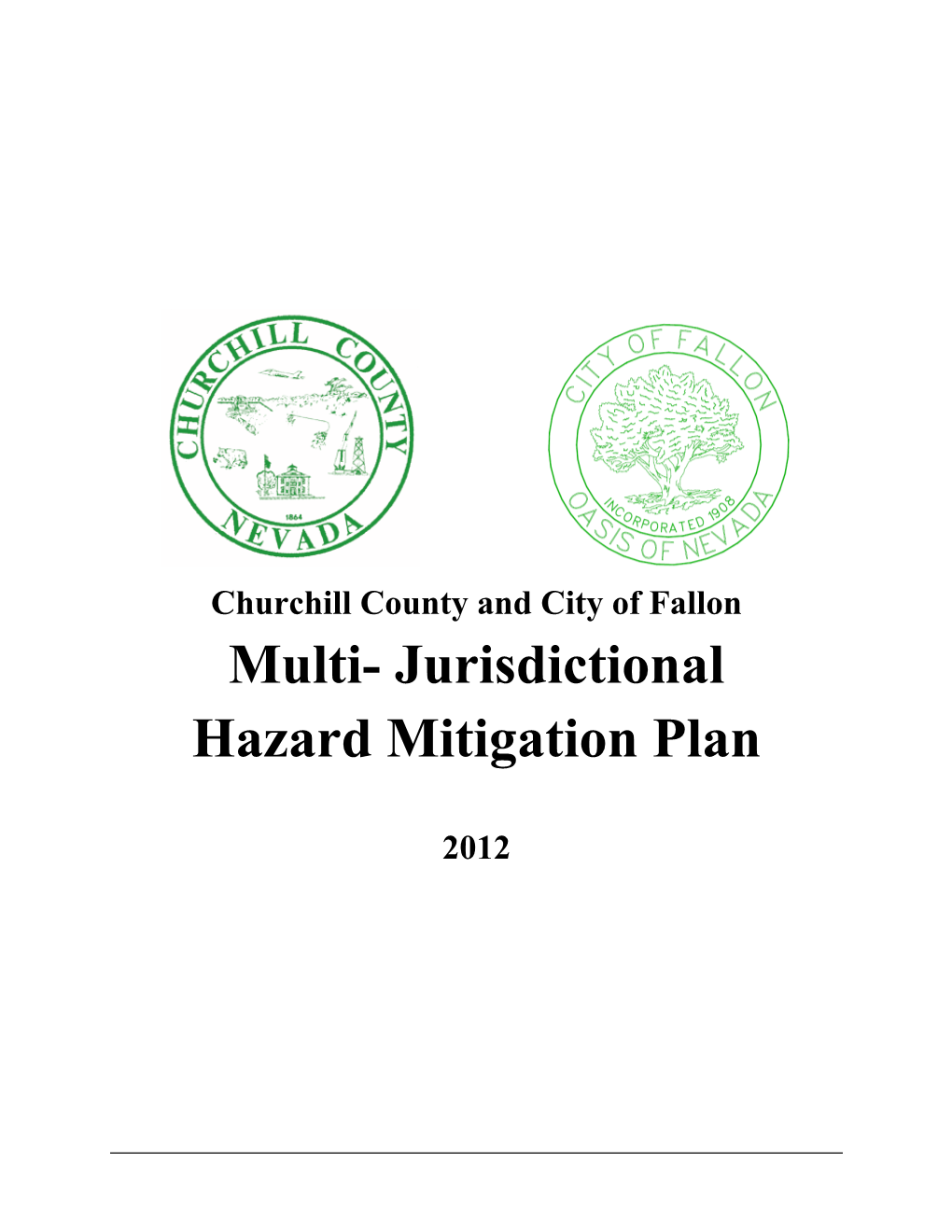 Churchill County and City of Fallon Multi- Jurisdictional Hazard Mitigation Plan