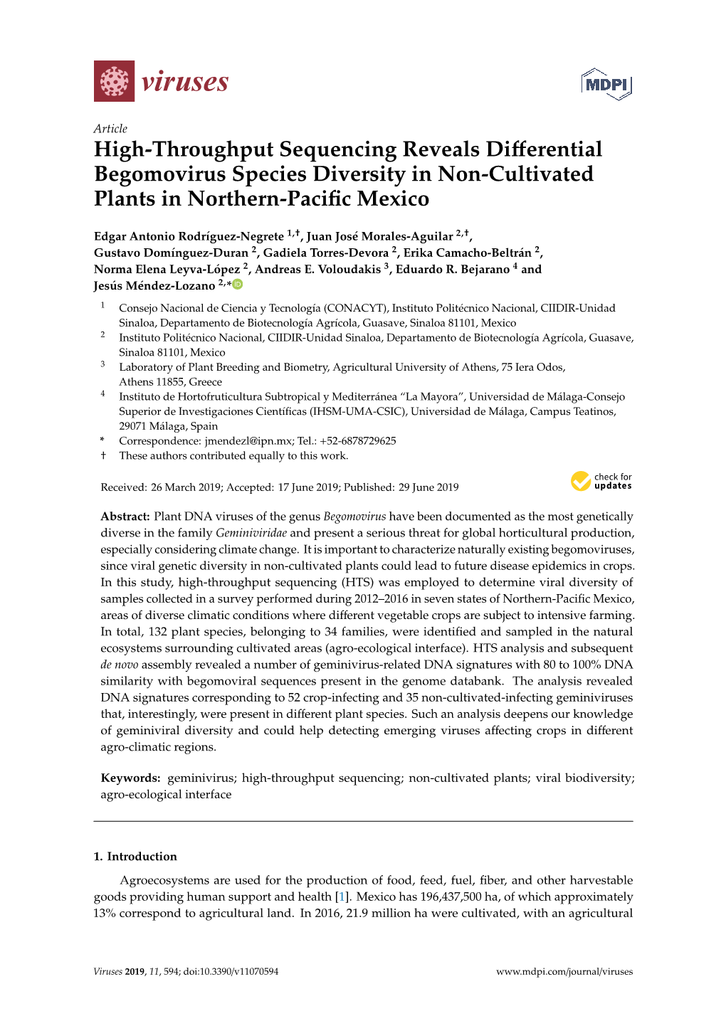 High-Throughput Sequencing Reveals Differential Begomovirus