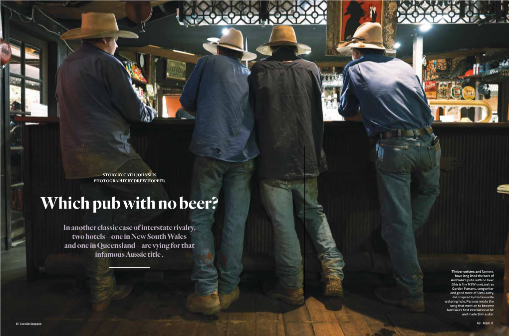 Australian Geographic: Which Pub with No Beer?