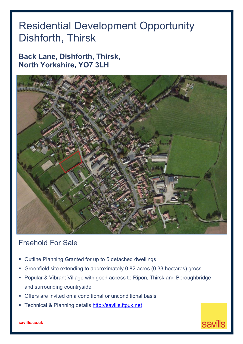 Residential Development Opportunity Dishforth, Thirsk