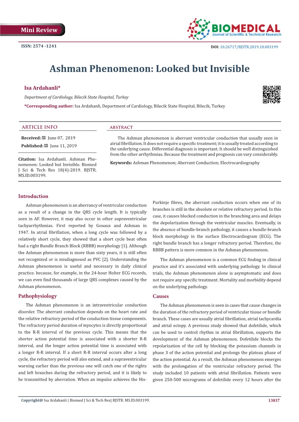 Ashman Phenomenon: Looked but Invisible