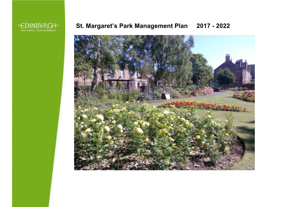 St. Margaret's Park Management Plan 2017