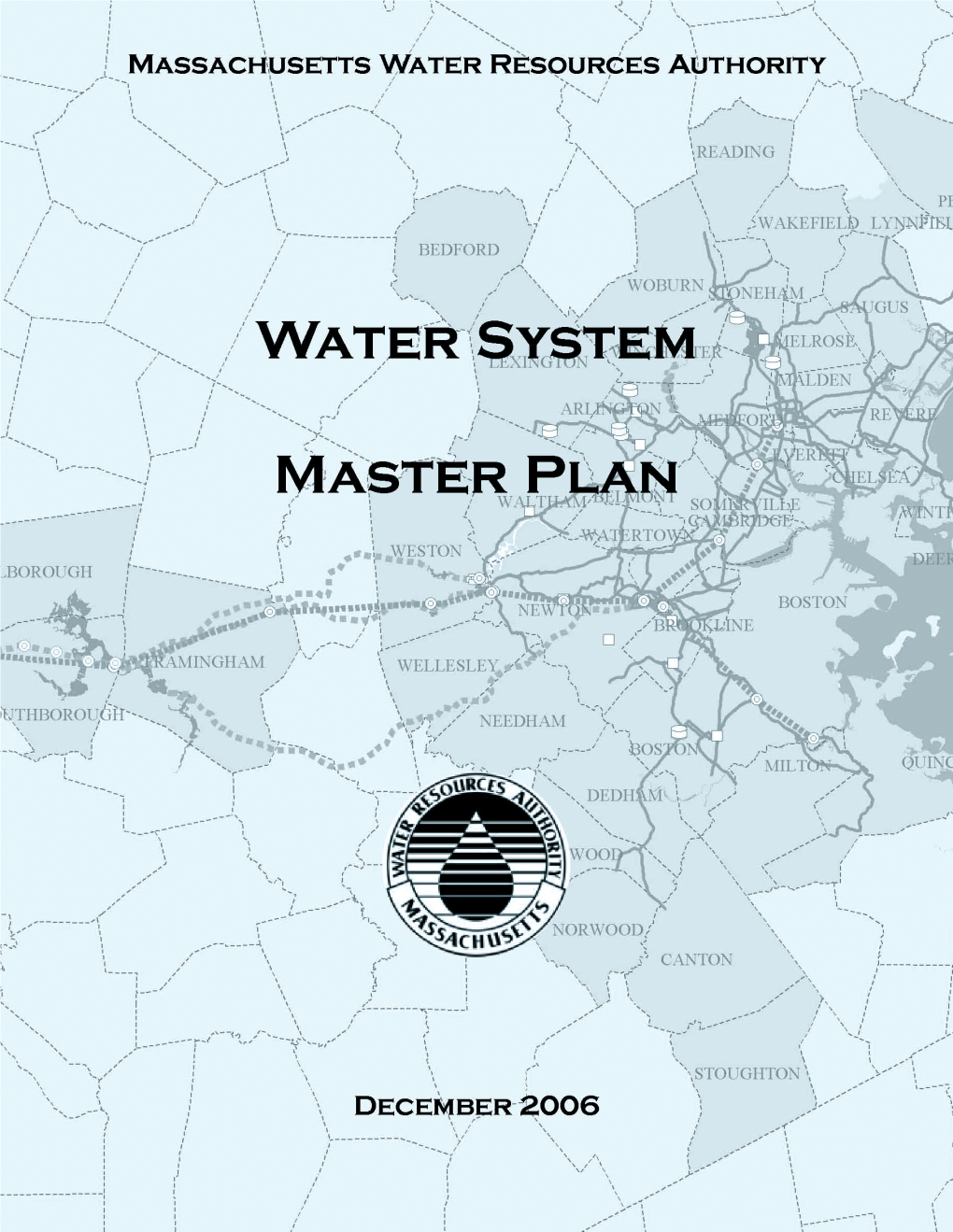 MWRA Water Master Plan Table of Contents