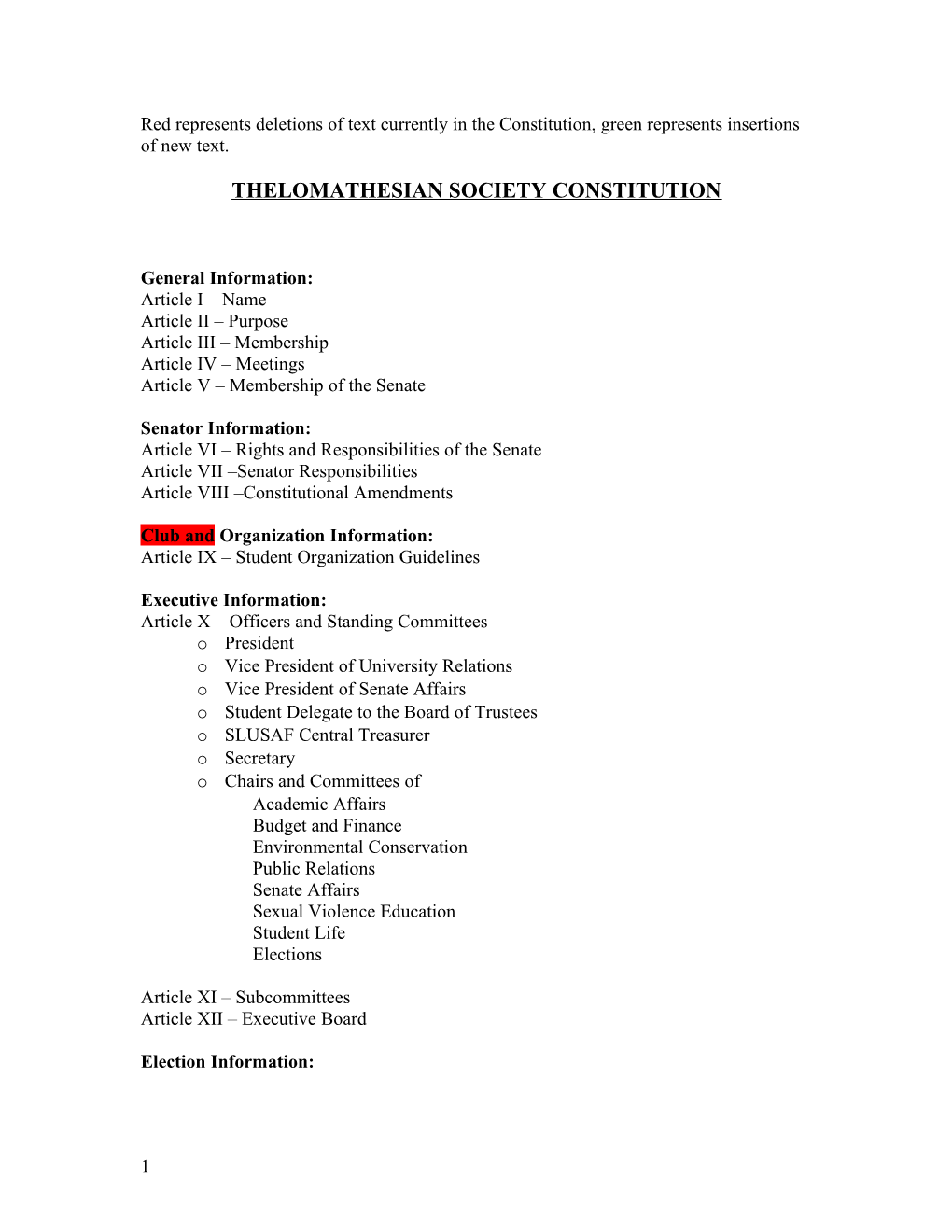 Thelomathesian Society Constitution