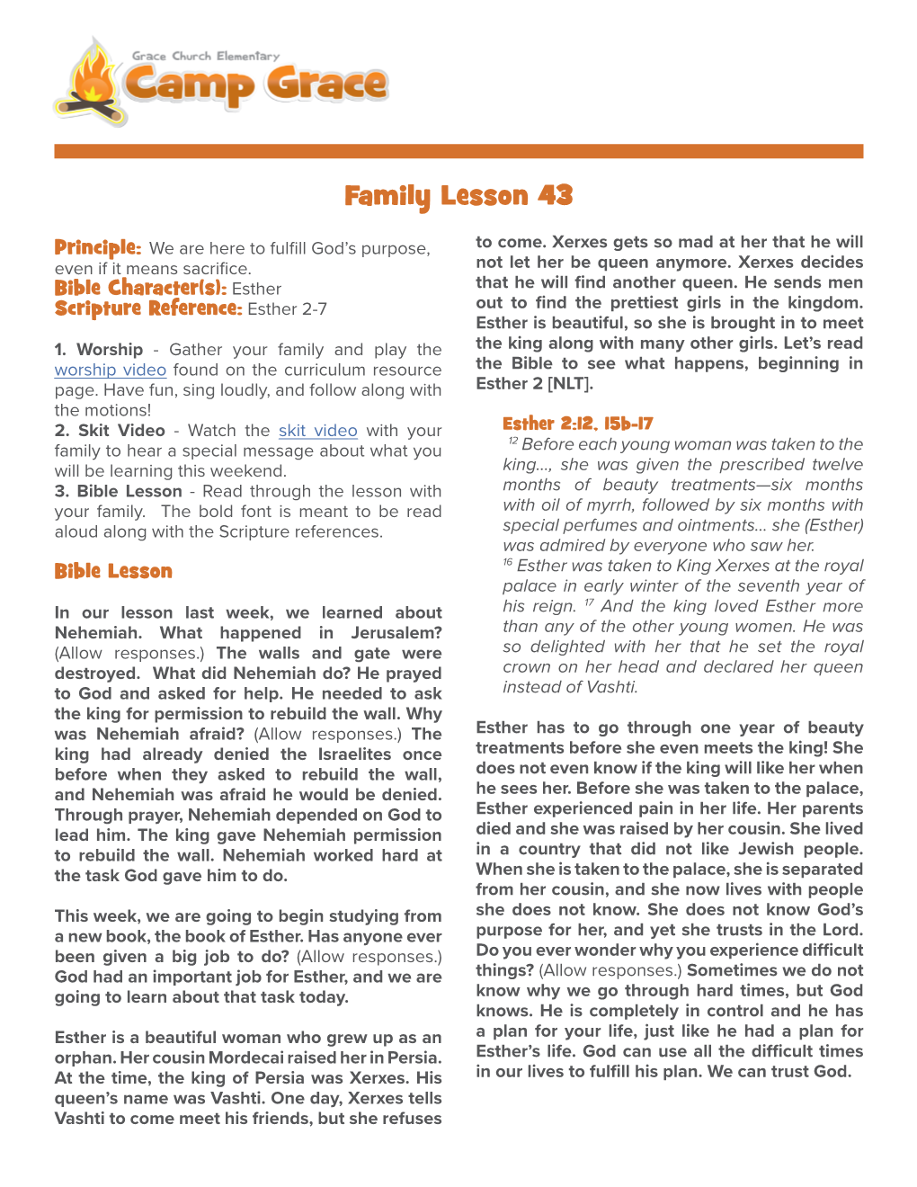 Family Lesson 43