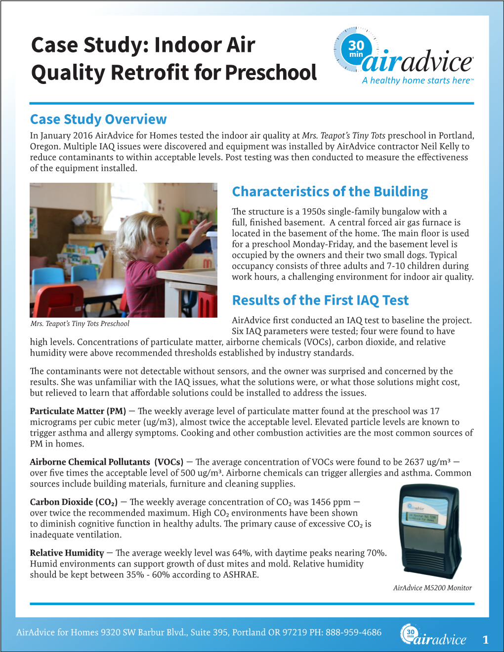 Case Study: Indoor Air Quality Retrofit for Preschool